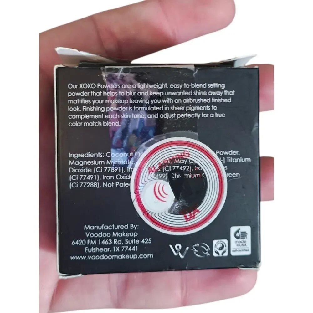 Voodoo Makeup XOXO Setting Powder ~ LIGHT ~ - New In Box - Full Size